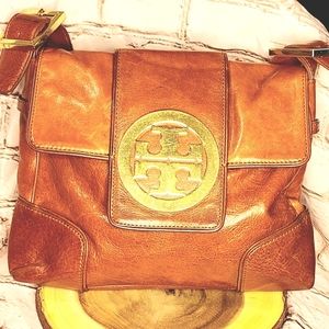 Tory Burch Bag, Tory Burch Leather Bag, Satchel/Messenger Bag, Shoulder Bag, Tan